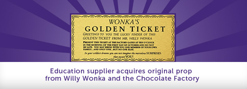 Wonka Golden Ticket Educational Banner